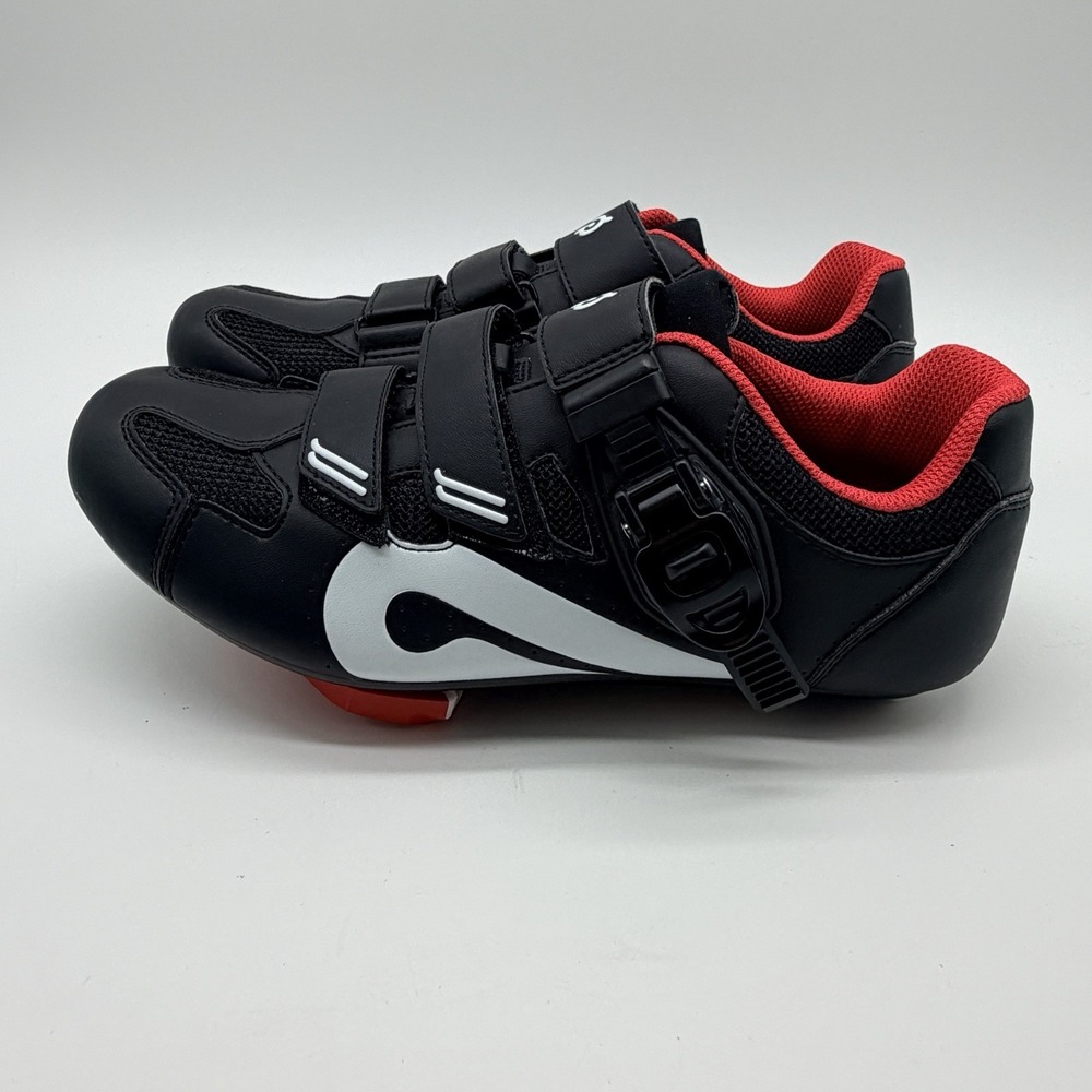Peloton Shoes Women's Size US 9 EU 40 Black Red Bike Cycling Cleats